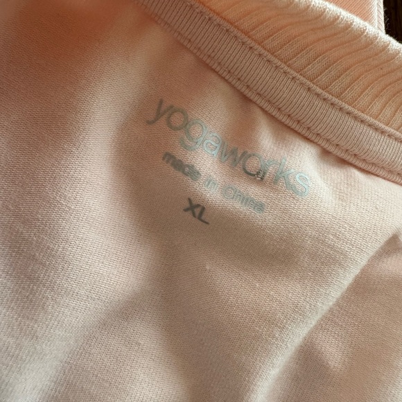 YOGAWORKS long sleeve XL super soft shirt.  Light/pale peach. - Picture 2 of 4